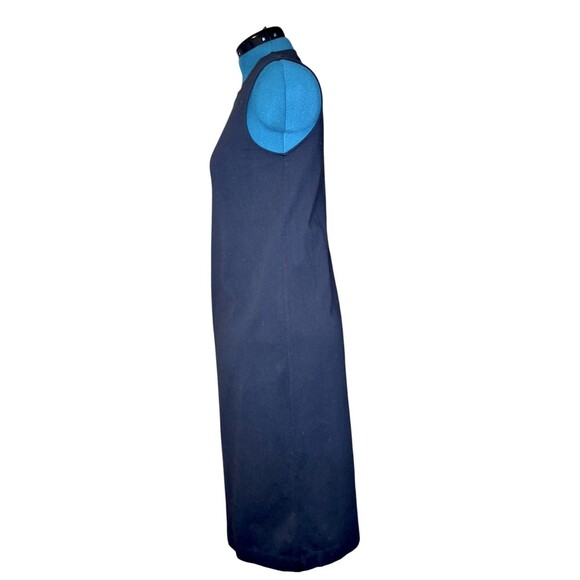 Everlane Women's Med Black Sleeveless Weekend Tank Dress Midi Length Org Cotton - Picture 4 of 7